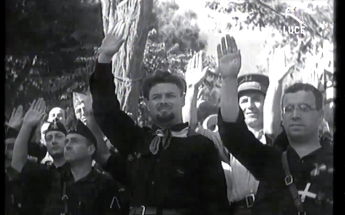 le comte Rossi chef des forces fascistes italiennes 