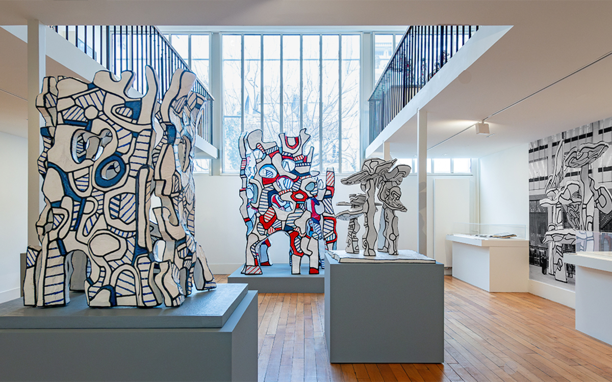 Vue de l'exposition Dubuffet Monumental, Fondation Dubuffet, Paris