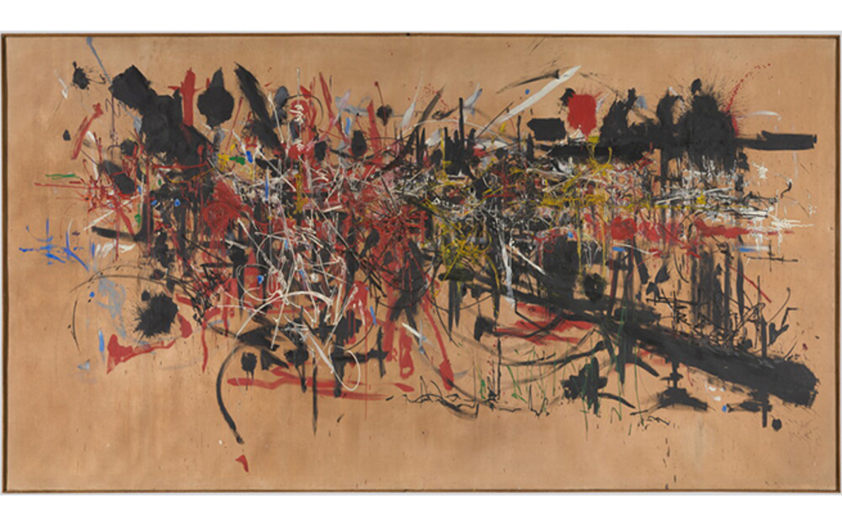 Oeuvre de peinture abstraite de Georges Mathieu