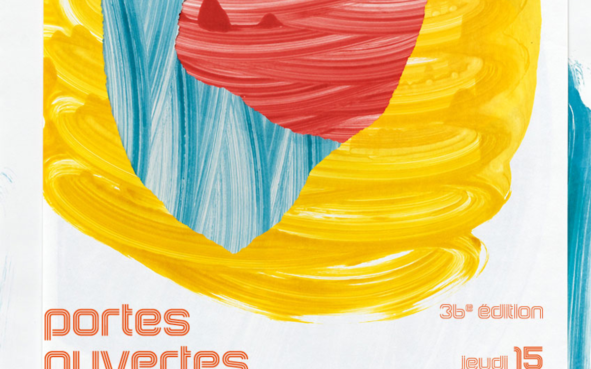 Affiche officielle des Portes Ouvertes des Ateliers d'Artistes de Belleville