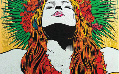 Affiche de l'exposition solo "Universal" de Chuck Sperry à Paris à la Galerie L'Oeil Ouvert  