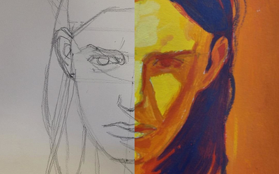 portrait dessin peinture
