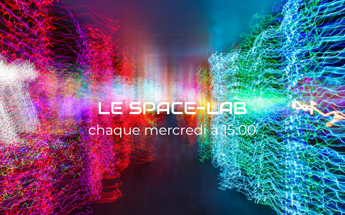 texte sur fond de lumières bariolées