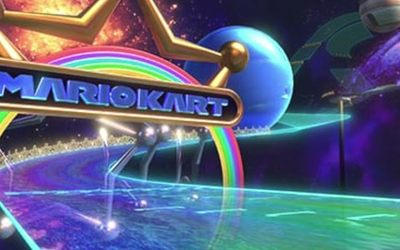 Texte sur décors de Mario Kart