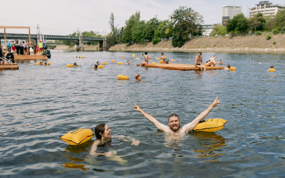 Baignade au bras de Grenelle, le 5 juillet 2025