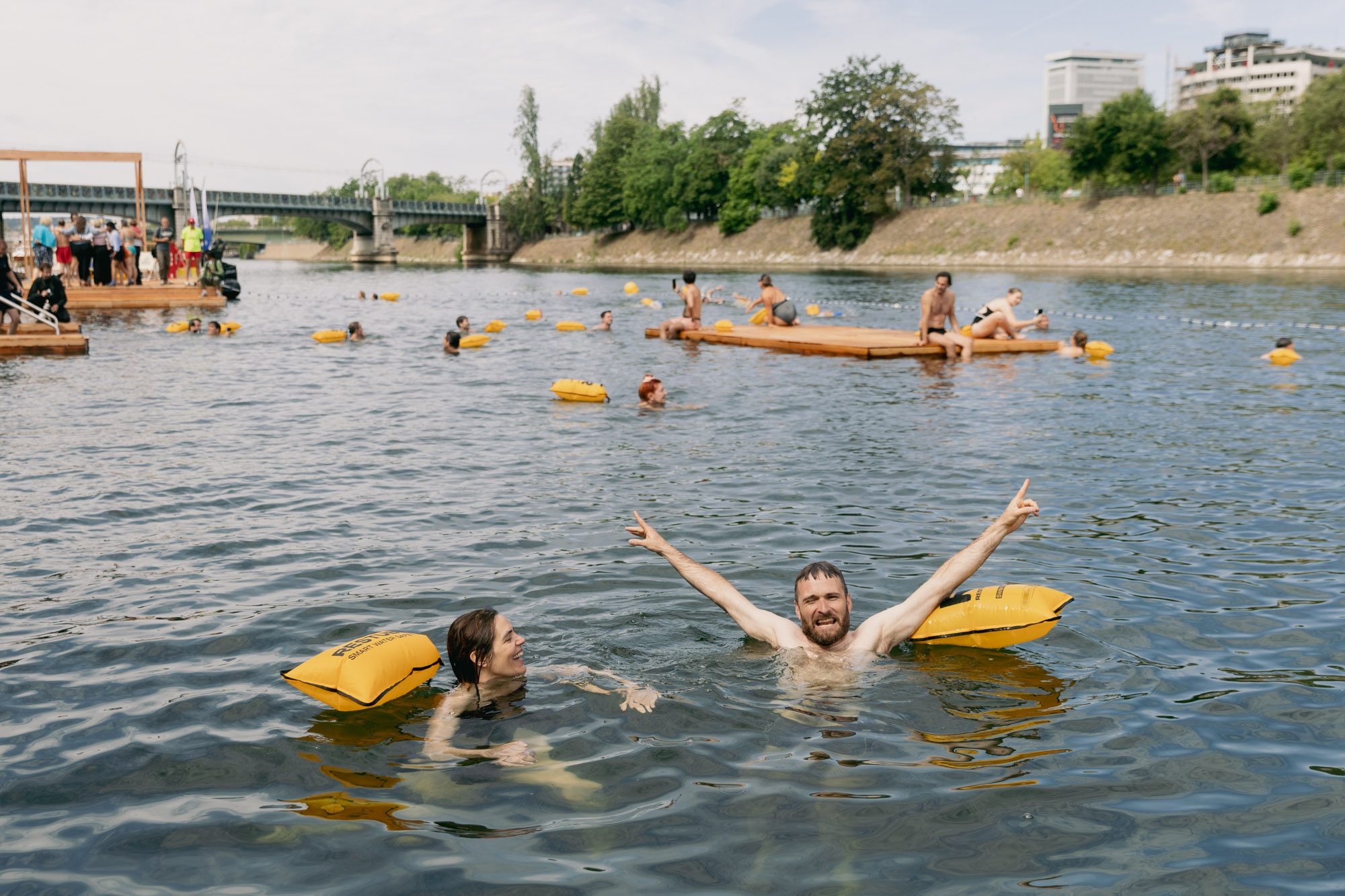Baignade au bras de Grenelle, le 5 juillet 2025