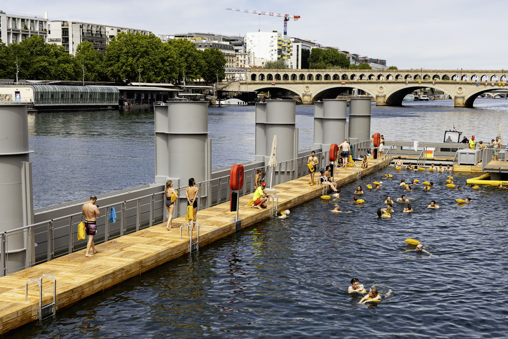 Vue sur le spot du quai de Bercy.