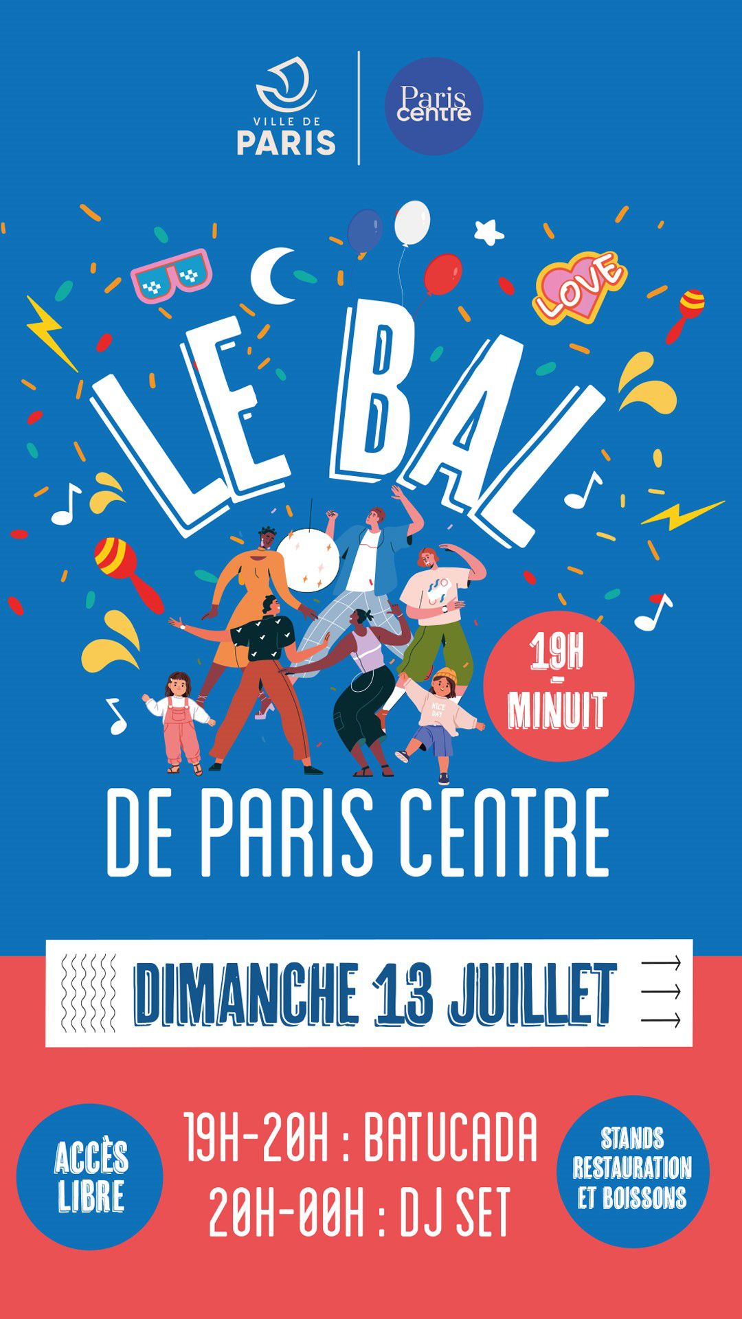 Bal populaire Paris Centre. 