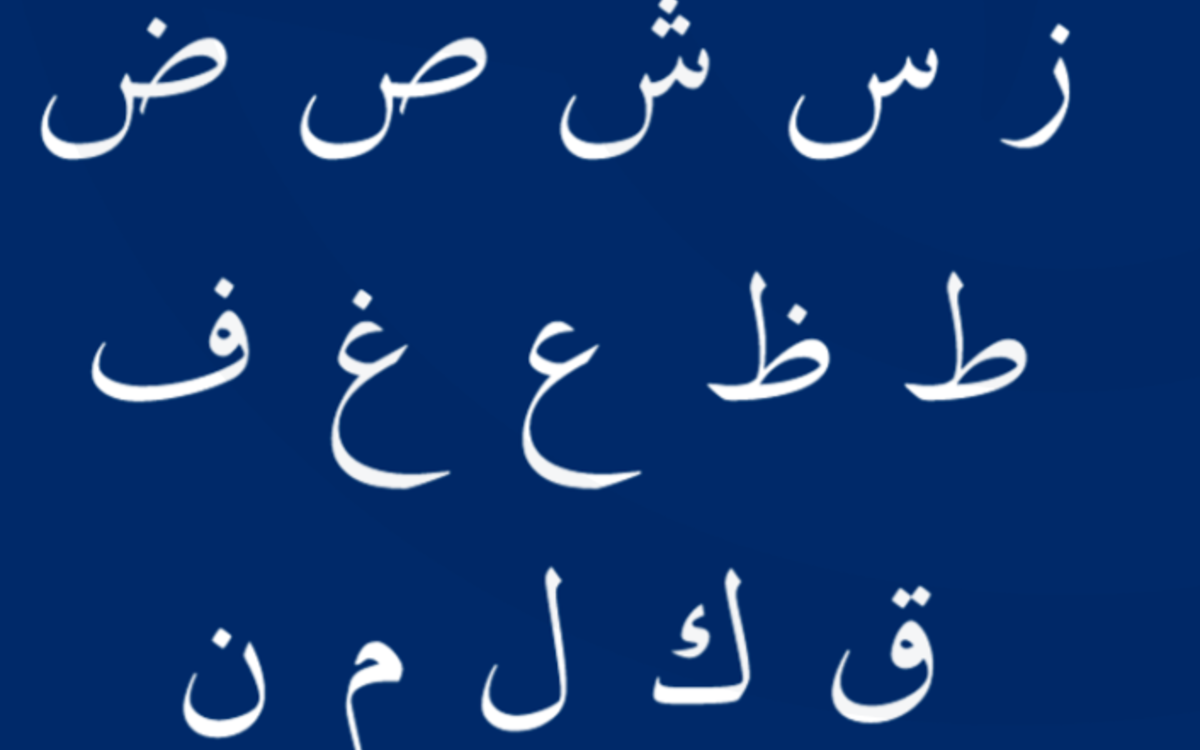 Visuel d'un cours d'arabe.