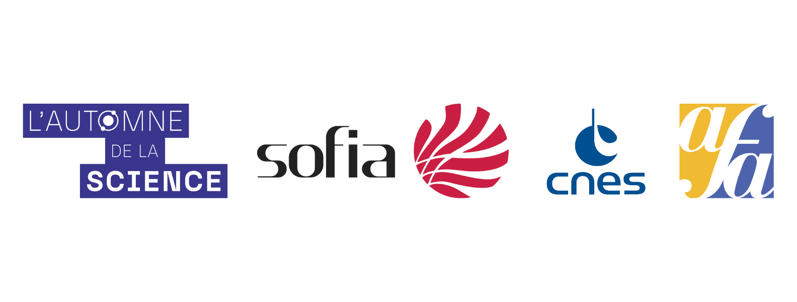 Logos : Automne de la science, Sofia, CNES, AFA