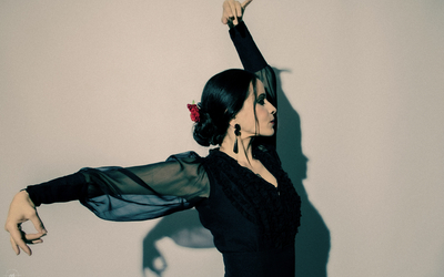 Photo de la danseuse de flamenco Sophia Sena par Michel Rubinel