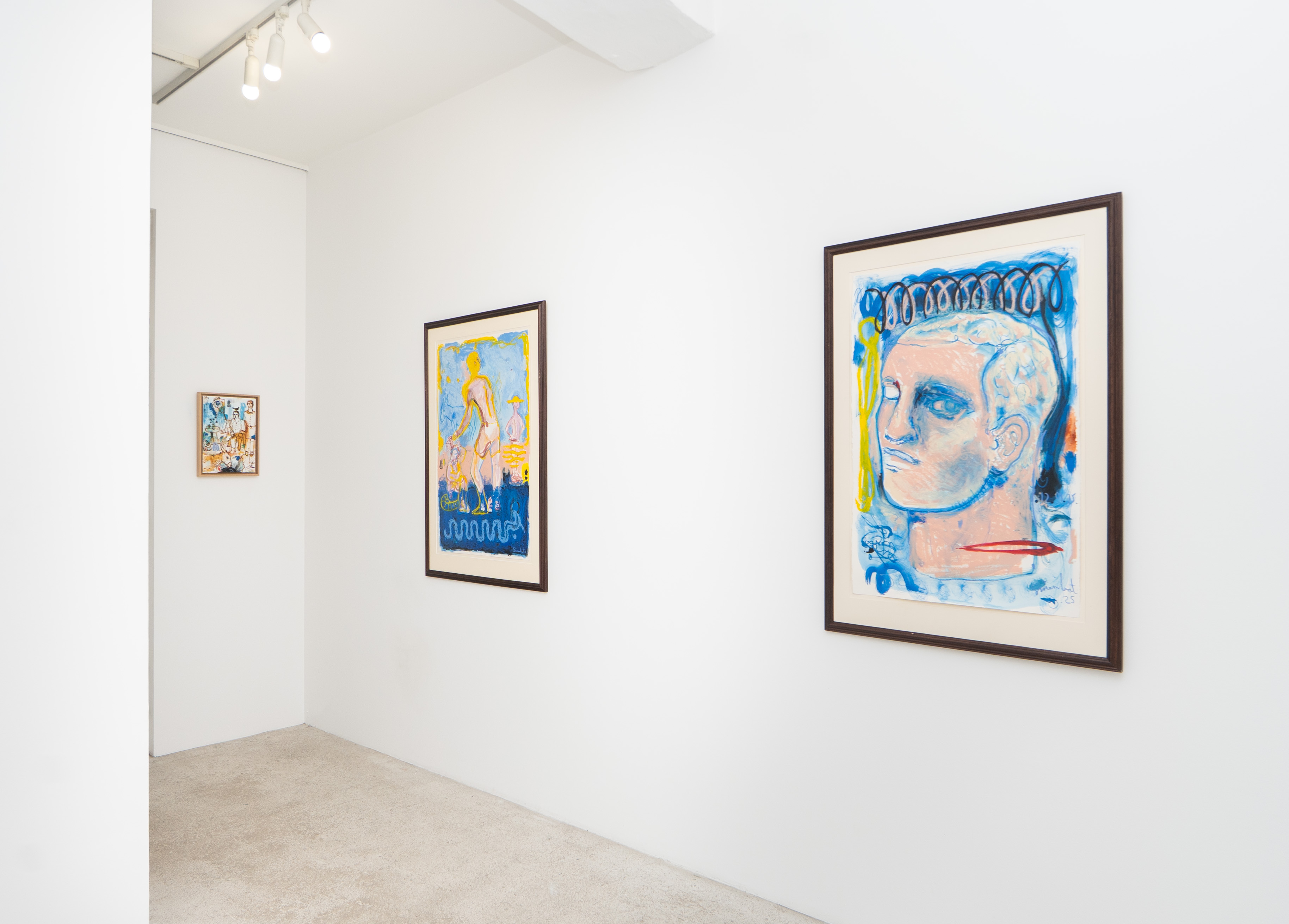 Méditerranées, vue d'exposition, oeuvres de Simon Buret 