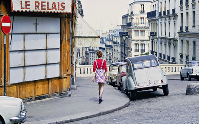 Exposition Balade dans les rues de Paris 1970 - exposition Pont Saint-Ange (photographie du fonds « C'était Paris en 1970 », issue des archives de la Bibliothèque historique de la Ville de Paris)