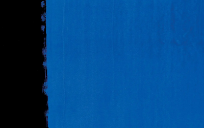 Oeuvre de Pierre Soulages noire et bleue