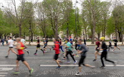 Photo d'une course à pied.