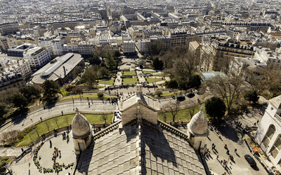 vue plongeante sur Paris 