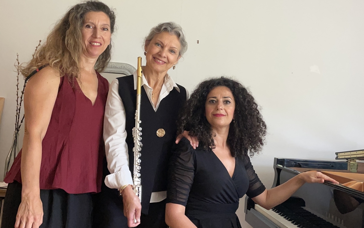 (de gauche à droite) Cécilé Côte, Valérie Amsellem et Stefania Lombardo