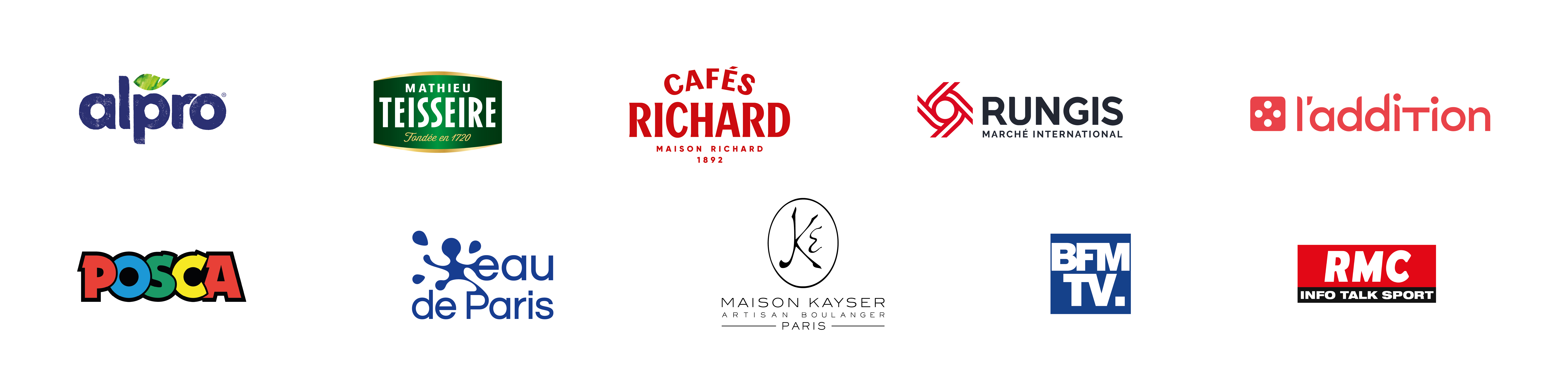 Listes de logos des partenaires 2025 de la Course des cafés
