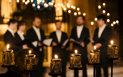 Concert de Noël à la bougie par l'Ensemble Ô dans le cadre du Festival Sacrée Musique