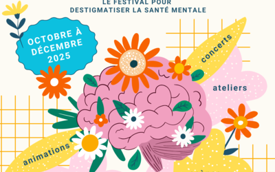 Affiche : Festival des éclairs dans la tête - le festival pour déstigmatiser la santé mentale