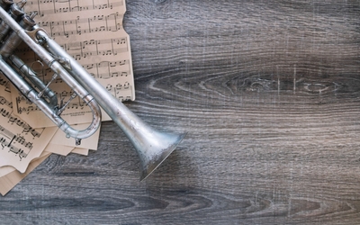 trompette et partition