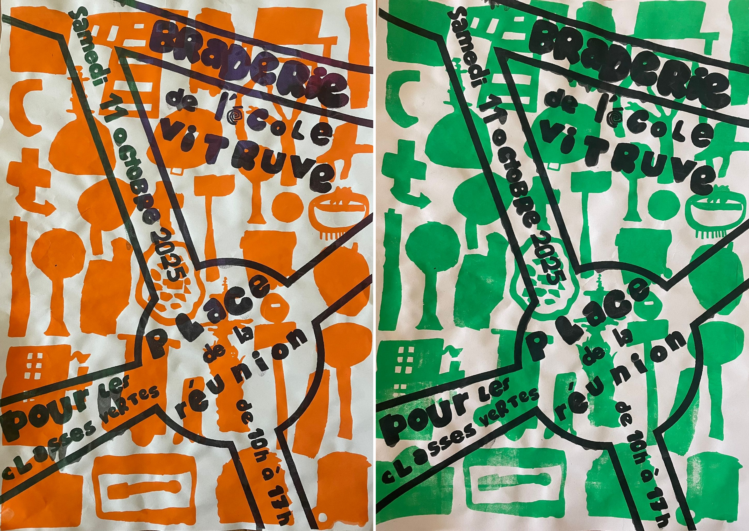 维特鲁夫学校2025年旧货义卖海报