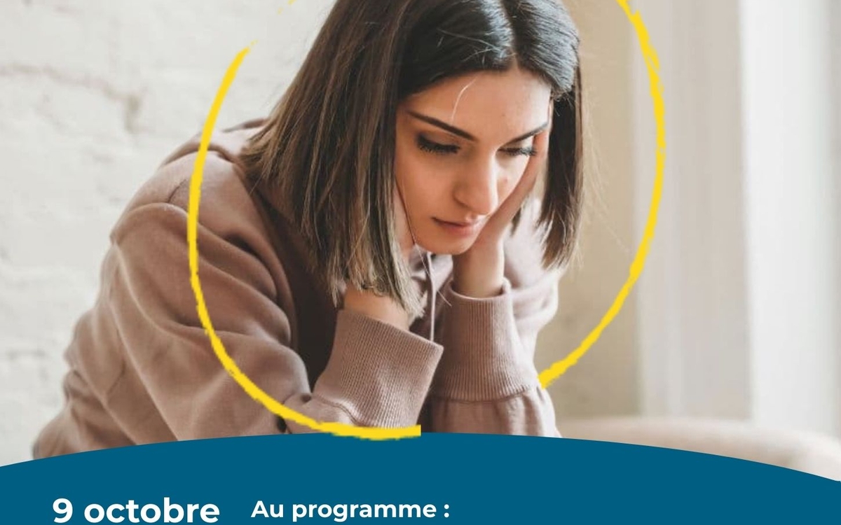 Affiche conférence sur les risques suicidaires - 9 octobre