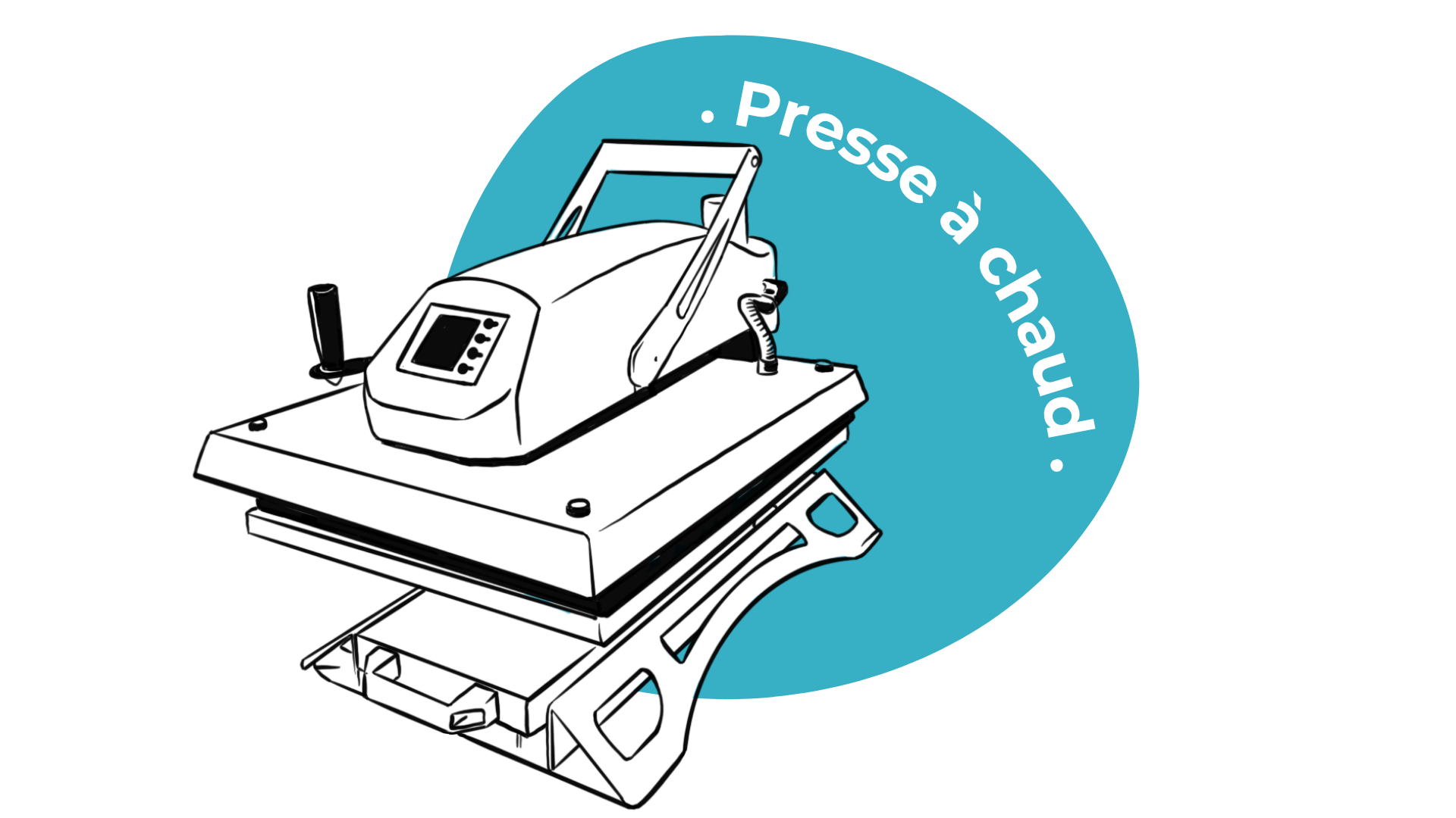 Presse à chaud médiathèque Marguerite Duras