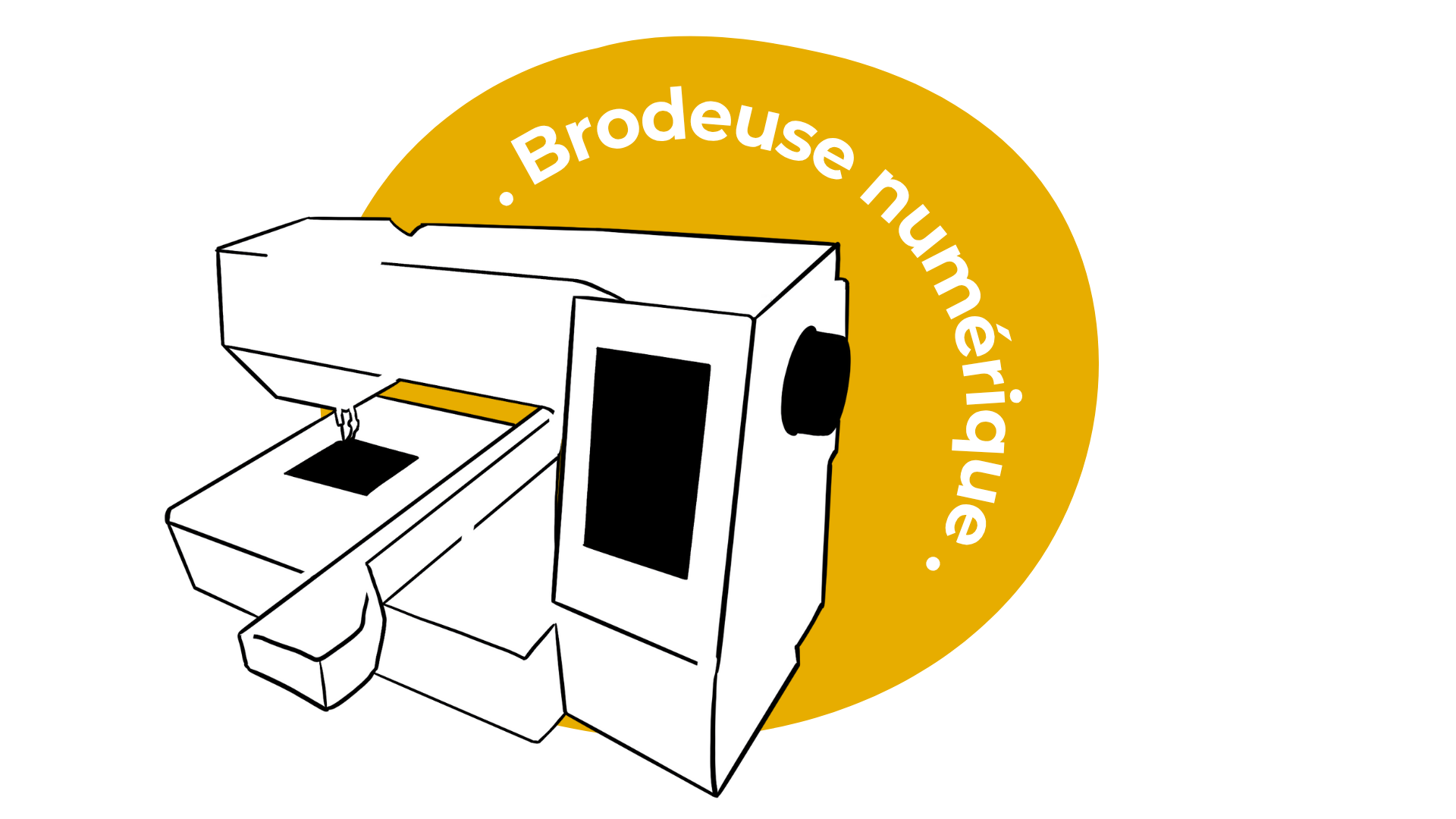 Brodeuse numérique médiathèque Marguerite Duras
