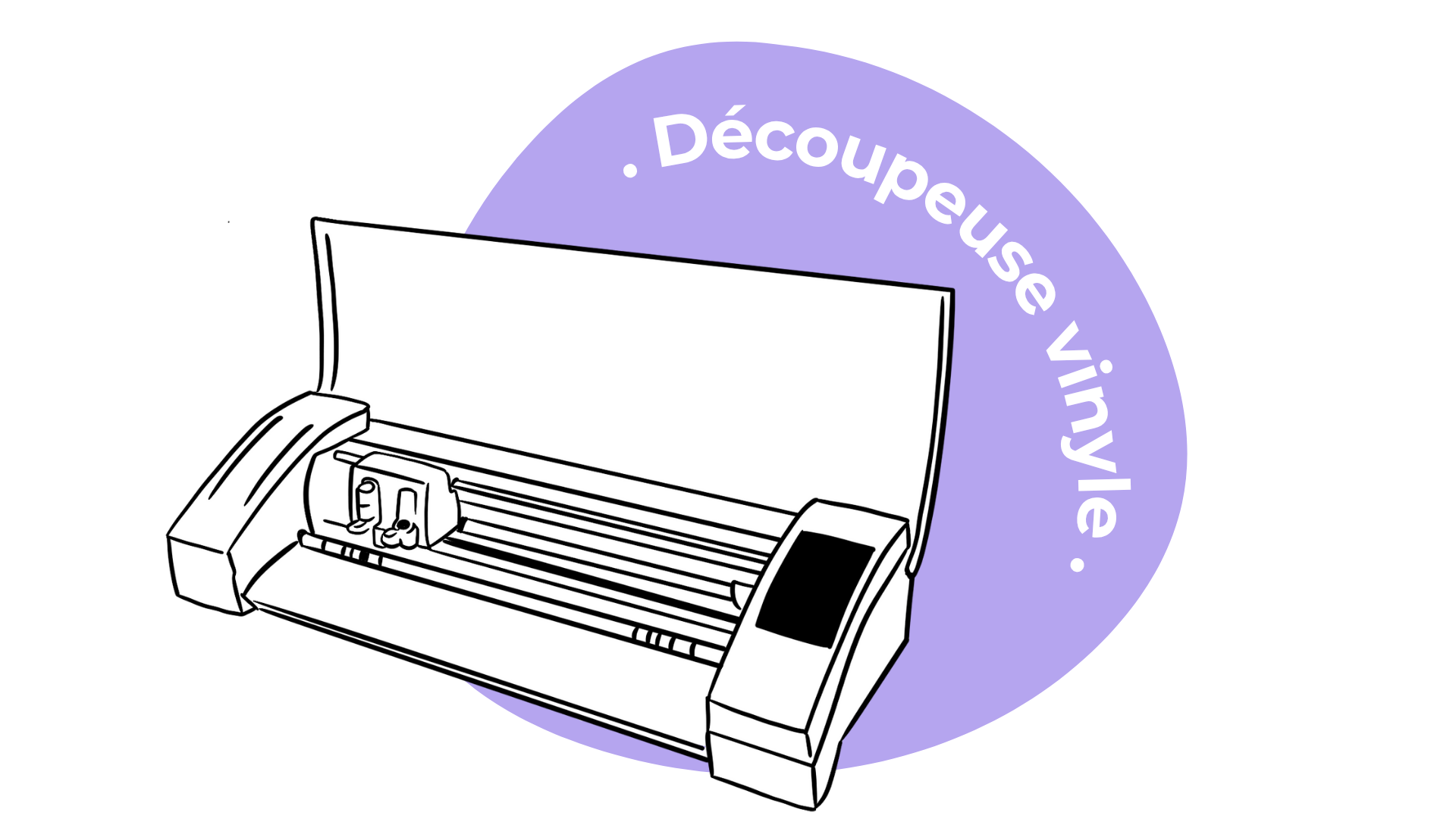 Découpeuse vinyle médiathèque Marguerite Duras