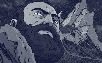 image de l'affiche de l'expo Magellan