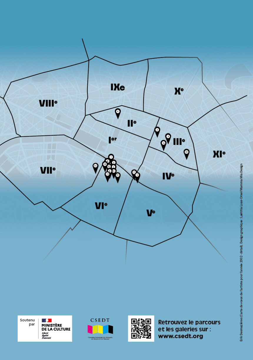La semaine des galeries parisiennes de l'estampe et du dessin - Plan