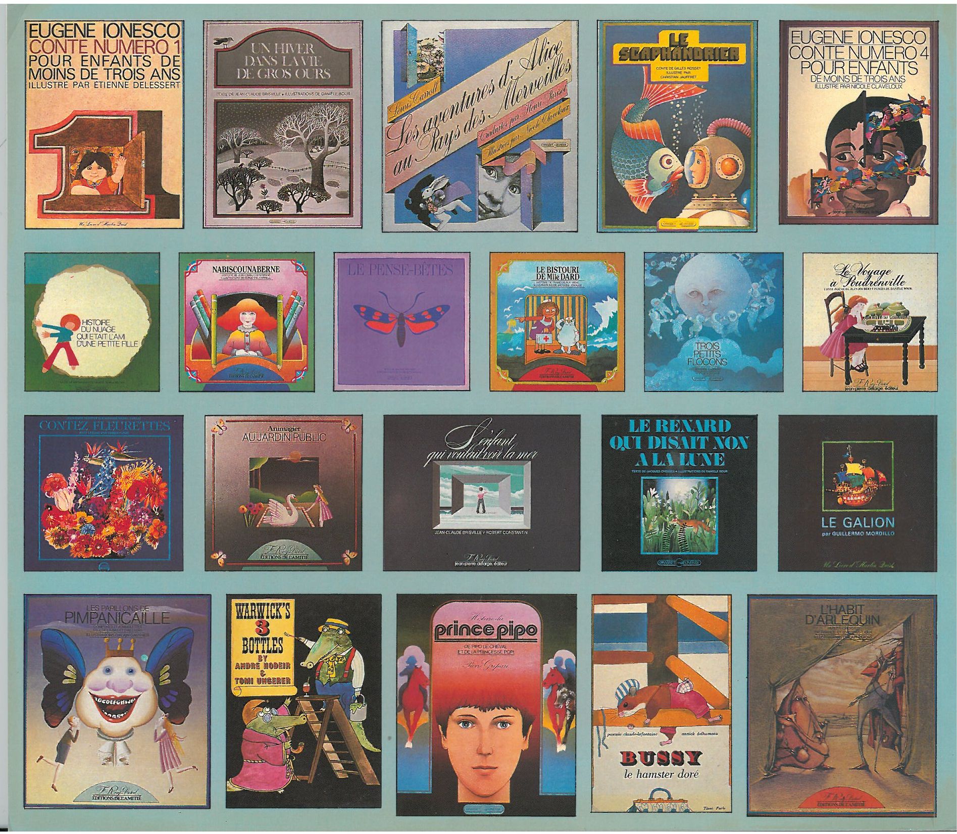 Catalogue La littérature en couleurs, présentant les livres édités par François Ruy-Vidal, 1984