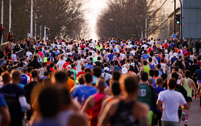 Photo de coureurs lors du Semi de Paris.