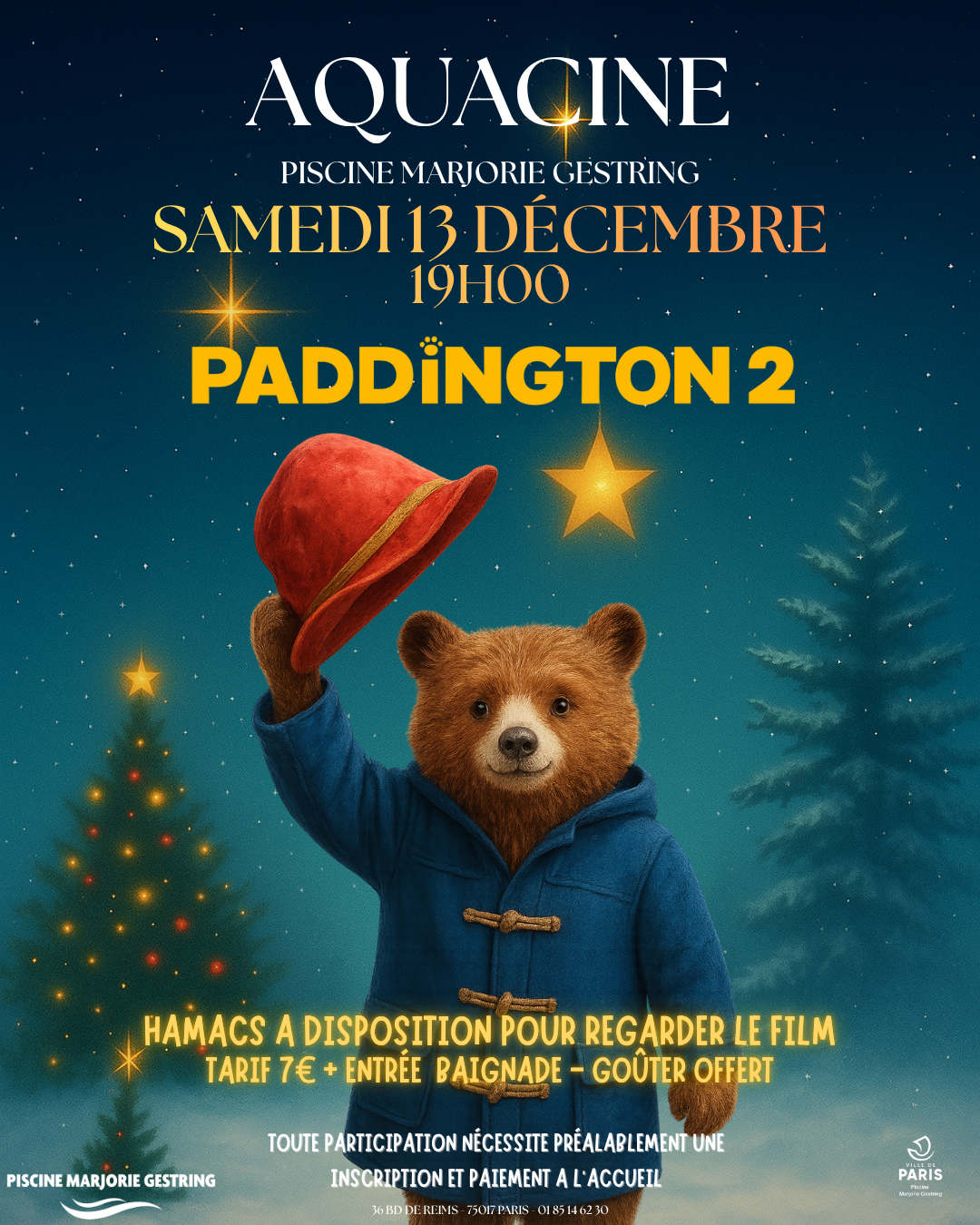 Affiche Paddington Piscine