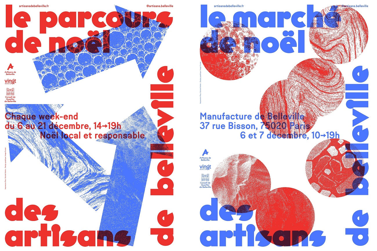 Diptyque Affiches Marché de Noël &amp; Parcours de Noël 
