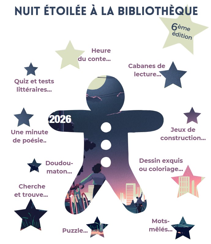 bonhomme dans un ciel étoilé