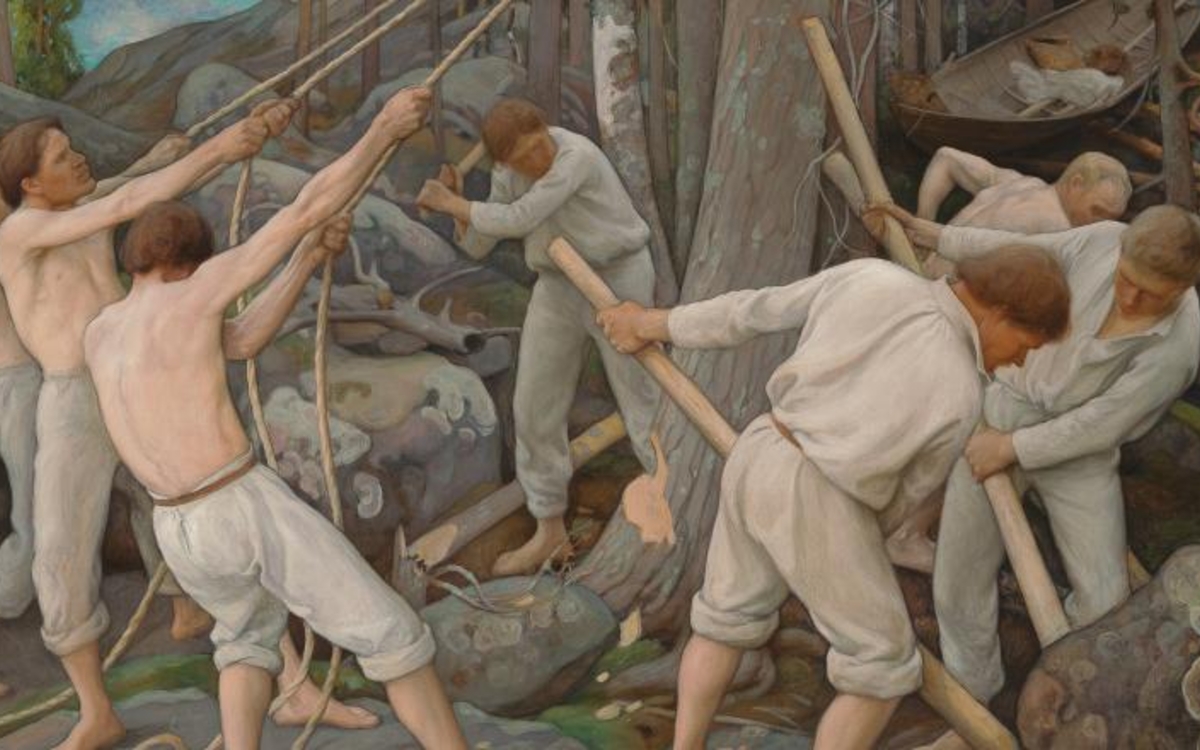 Huile sur toile, 43 × 50 cm. Ateneum Art Museum, Helsinki, Finlande