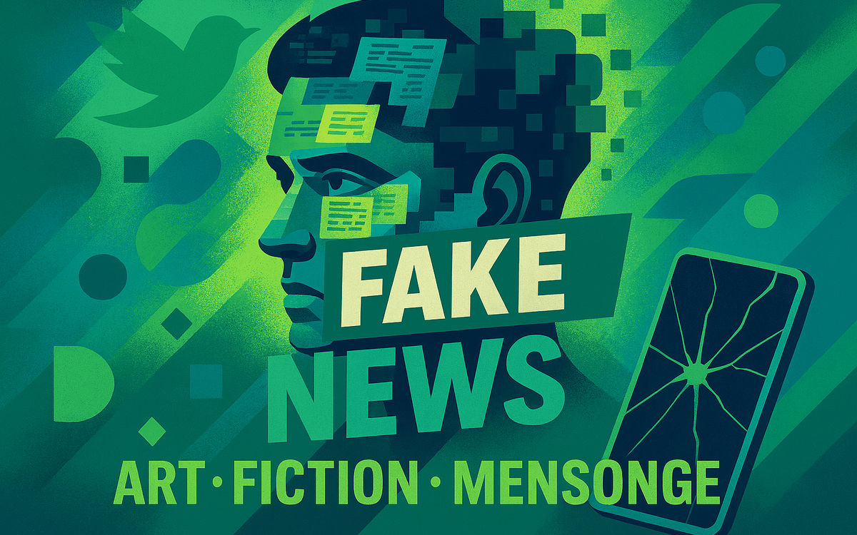 Fake news art fiction mensonge