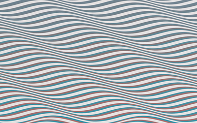 Oeuvre hypnotique en noir et blanc qui forment des vagues 