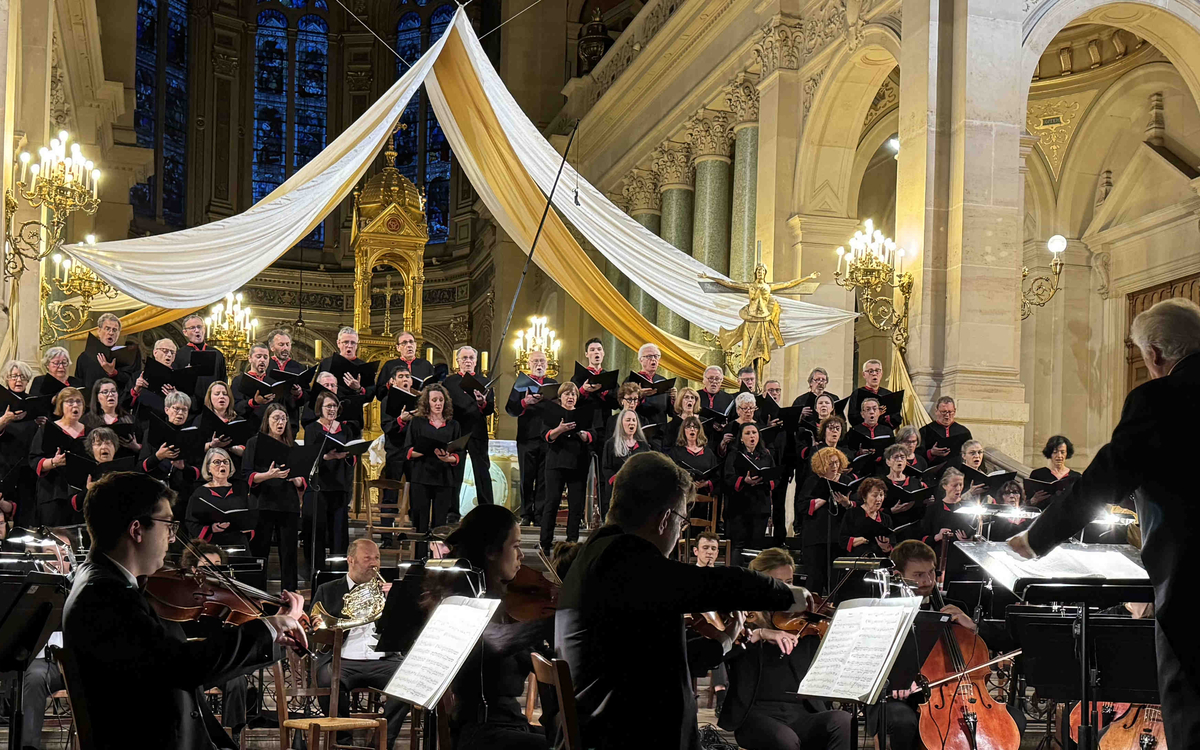 Photo du choeur lors d'un de ses précédents concerts