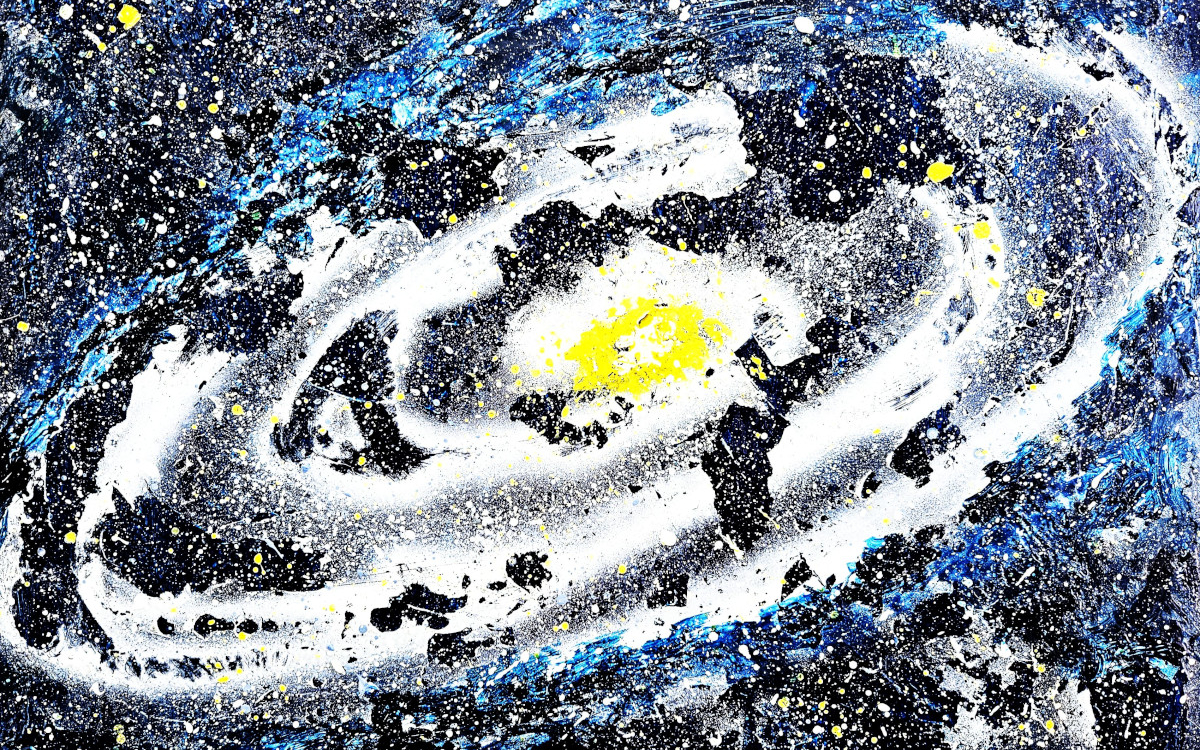 Tableau de Lela Migirov : exposition Cosmos issu du chaos