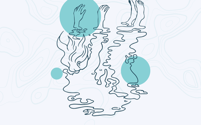 Corps qui s'enfonce dans l'eau