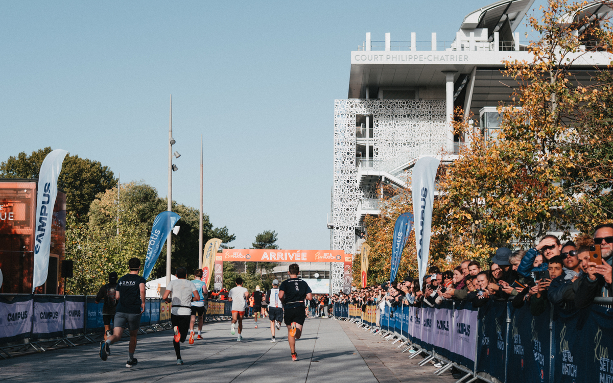 ligne d'arrivée de la première édition de Run Set & Match
