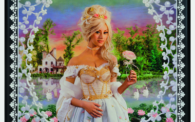 Oeuvre de Pierre et Gilles représentant une Marie-Antoinette modernisée