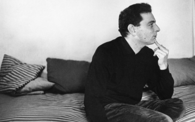 Photographie en noir et blanc de Georges Perec