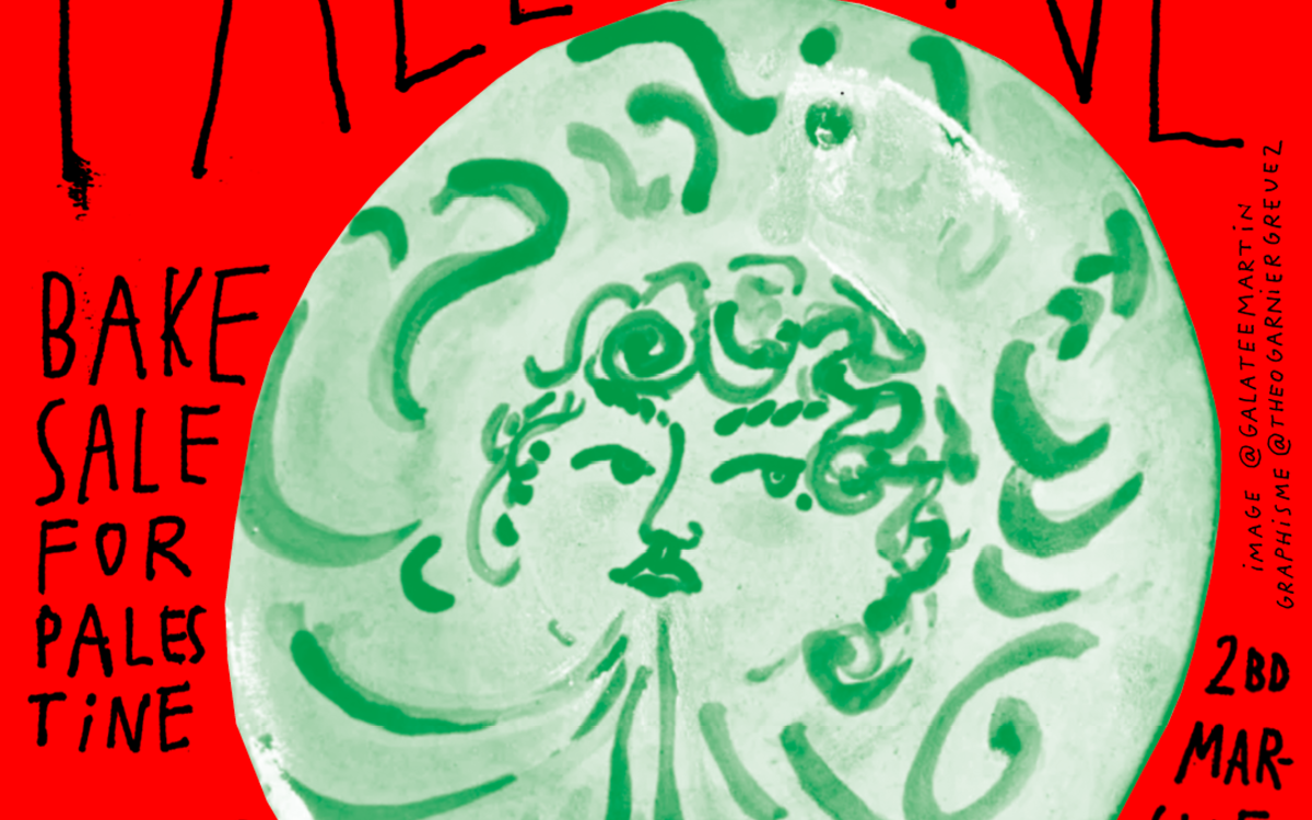 Vente solidaire de céramiques et Bake sale for Palestine