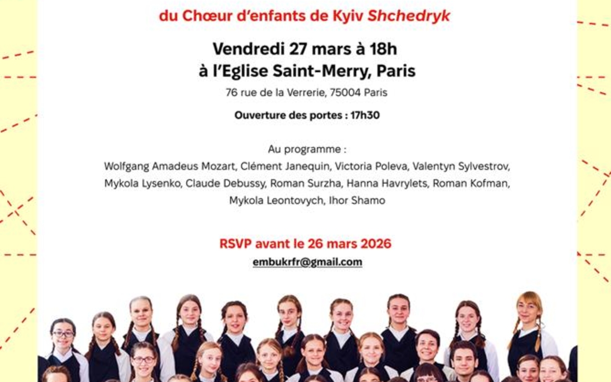 Le voyage en Ukraine - Choeur d'enfants de Kyiv Shchedryk