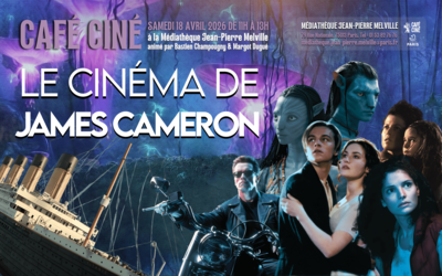 Affiche représentant différents personnages du cinéma de James Cameron