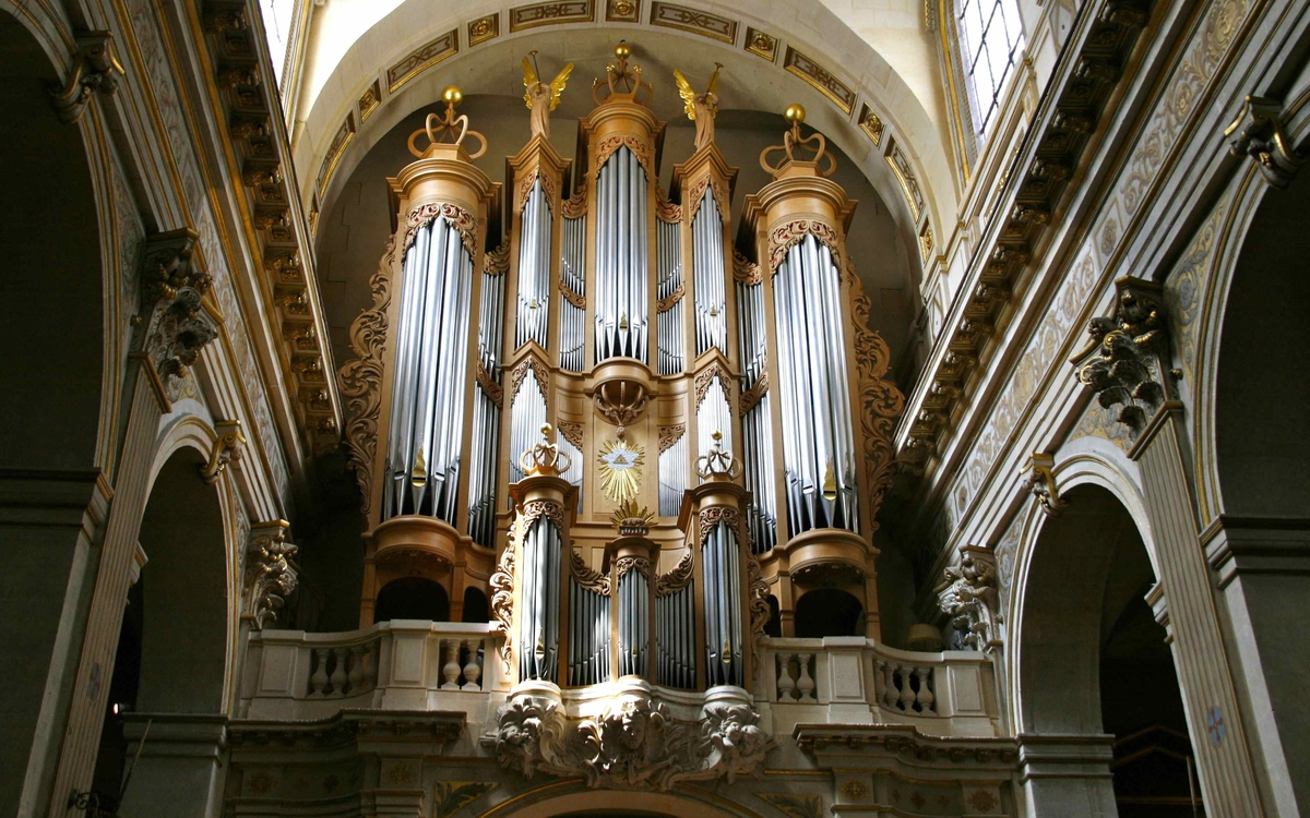 Concert de musique sur le grand orgue de Saint-Louis en l'Ile pendant 3 heures, avec la création d'une symphonie écrite spécialement pour cette Nuit Blanche